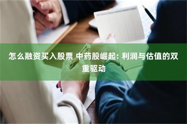 怎么融资买入股票 中药股崛起: 利润与估值的双重驱动