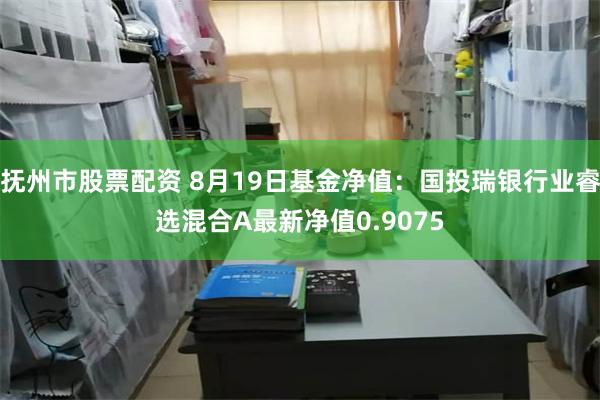 抚州市股票配资 8月19日基金净值：国投瑞银行业睿选混合A最新净值0.9075