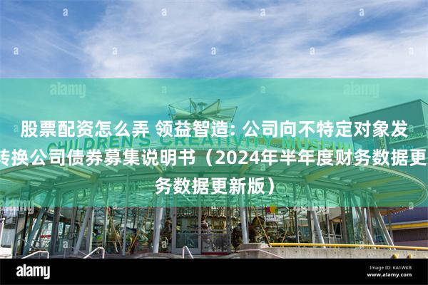 股票配资怎么弄 领益智造: 公司向不特定对象发行可转换公司债券募集说明书（2024年半年度财务数据更新版）