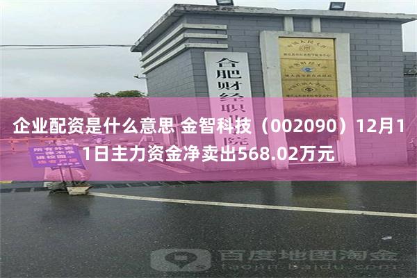 企业配资是什么意思 金智科技（002090）12月11日主力资金净卖出568.02万元